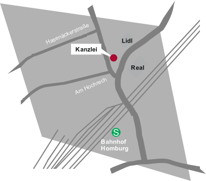 Lidl Real Kanzlei S Bahnhof Homburg A m H o c h r e c h H a s e n  c k e r s t r a  e